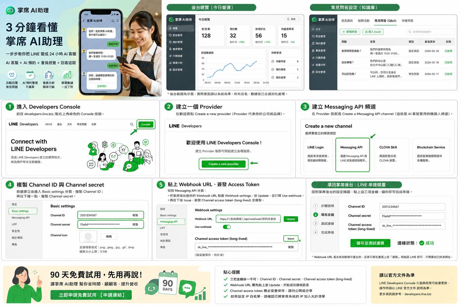 掌席LINE申請流程